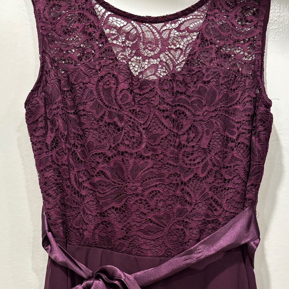 Beautiful Lace plum Dress, wore once. - Picture 2 of 4